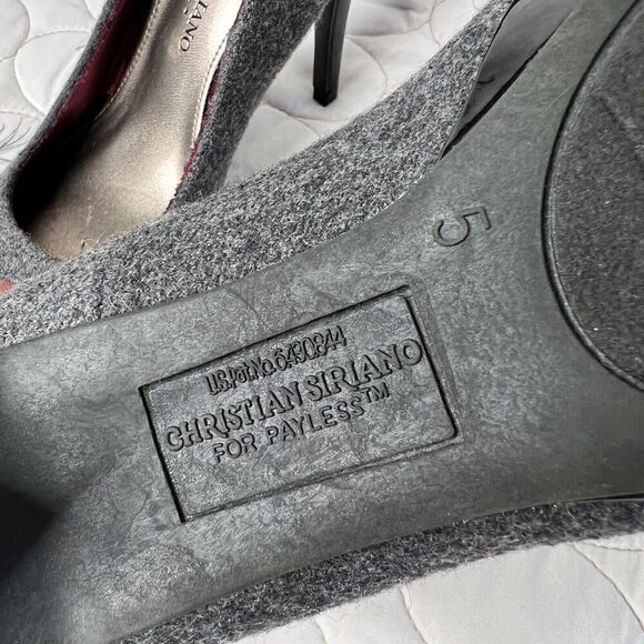 Christian Siriano Womens Felted Platform Pumps sz 5 Stiletto High Heels Shoes - Picture 7 of 9